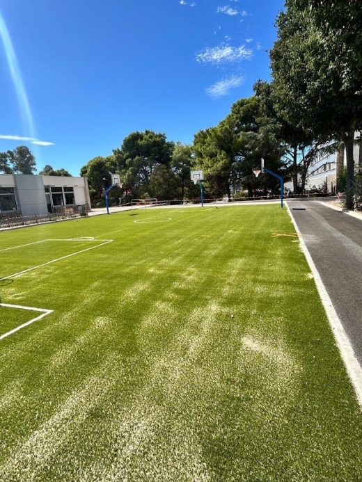 Gazon synthétique de l’école Coubertin à Perpignan