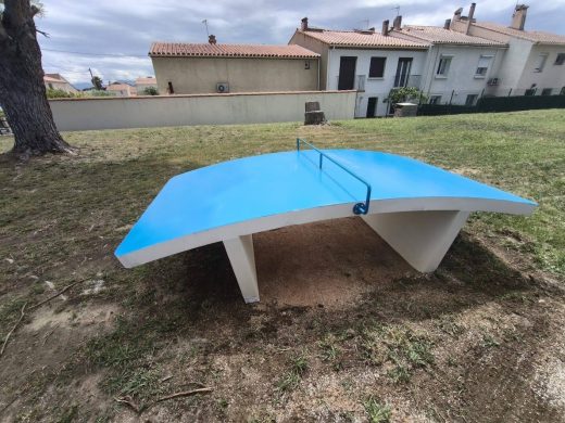 Table de ping-pong extérieure en béton